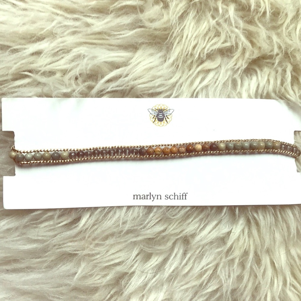 NWT Marlyn Schiff choker beaded necklace